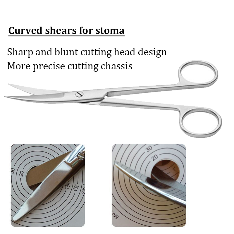 Ostomy Bag Scissors Stainless Steel Special Stoma Care Accessories