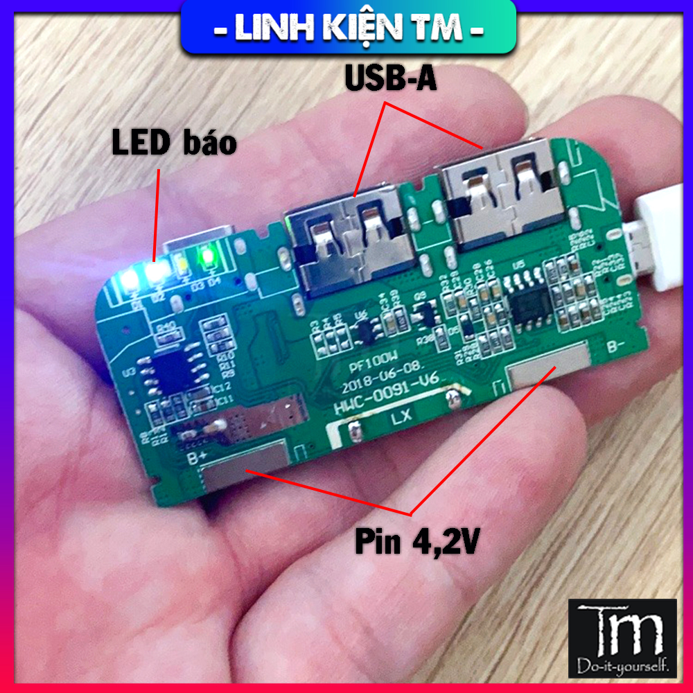 Mạch sạc dự phòng 12w ip5306