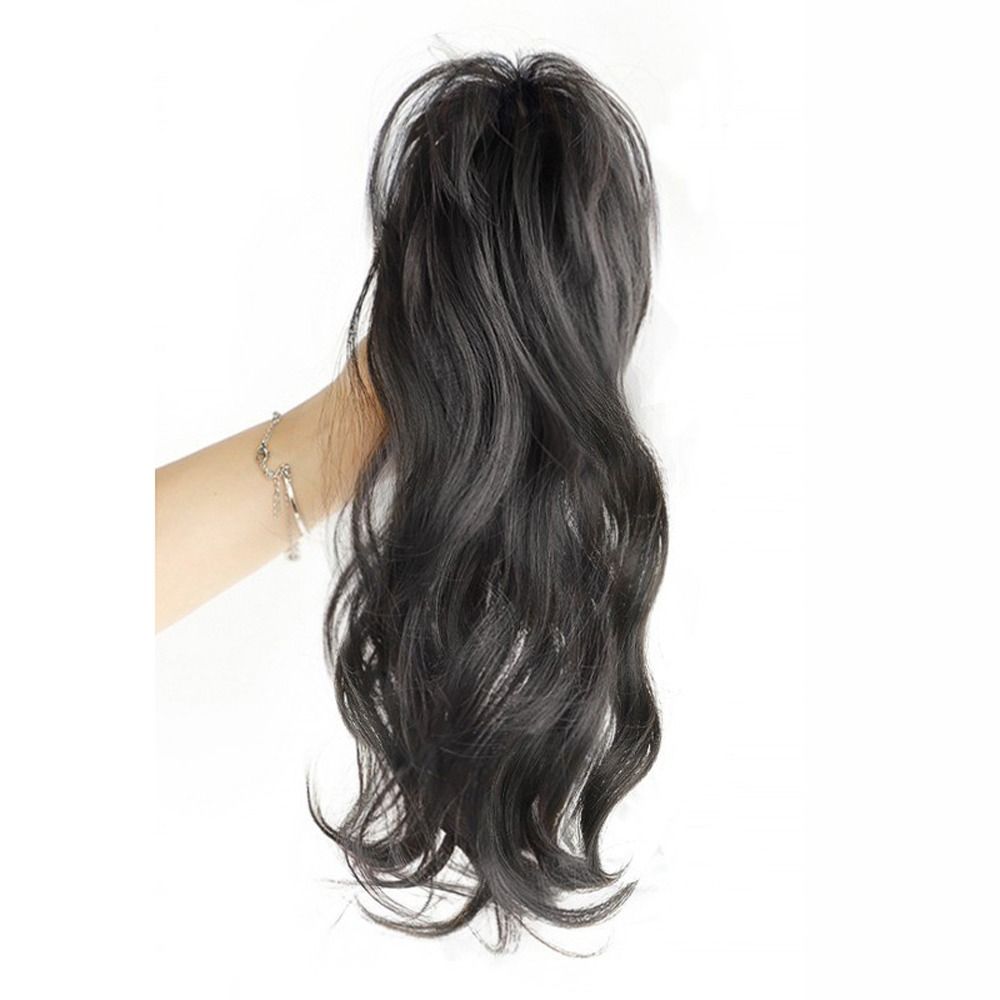 LENNY Chất lượng cao Tất cả phù hợp Lông mịn Tự nhiên Bé gái Tổng hợp Túi buộc Tóc đầu Tổ gà Phụ nữ Nối tóc Tóc đuôi ngựa lượn sóng ngắn Kẹp tóc đuôi ngựa Tóc Giả nửa đuôi ngựa Tóc giả đuôi ngựa