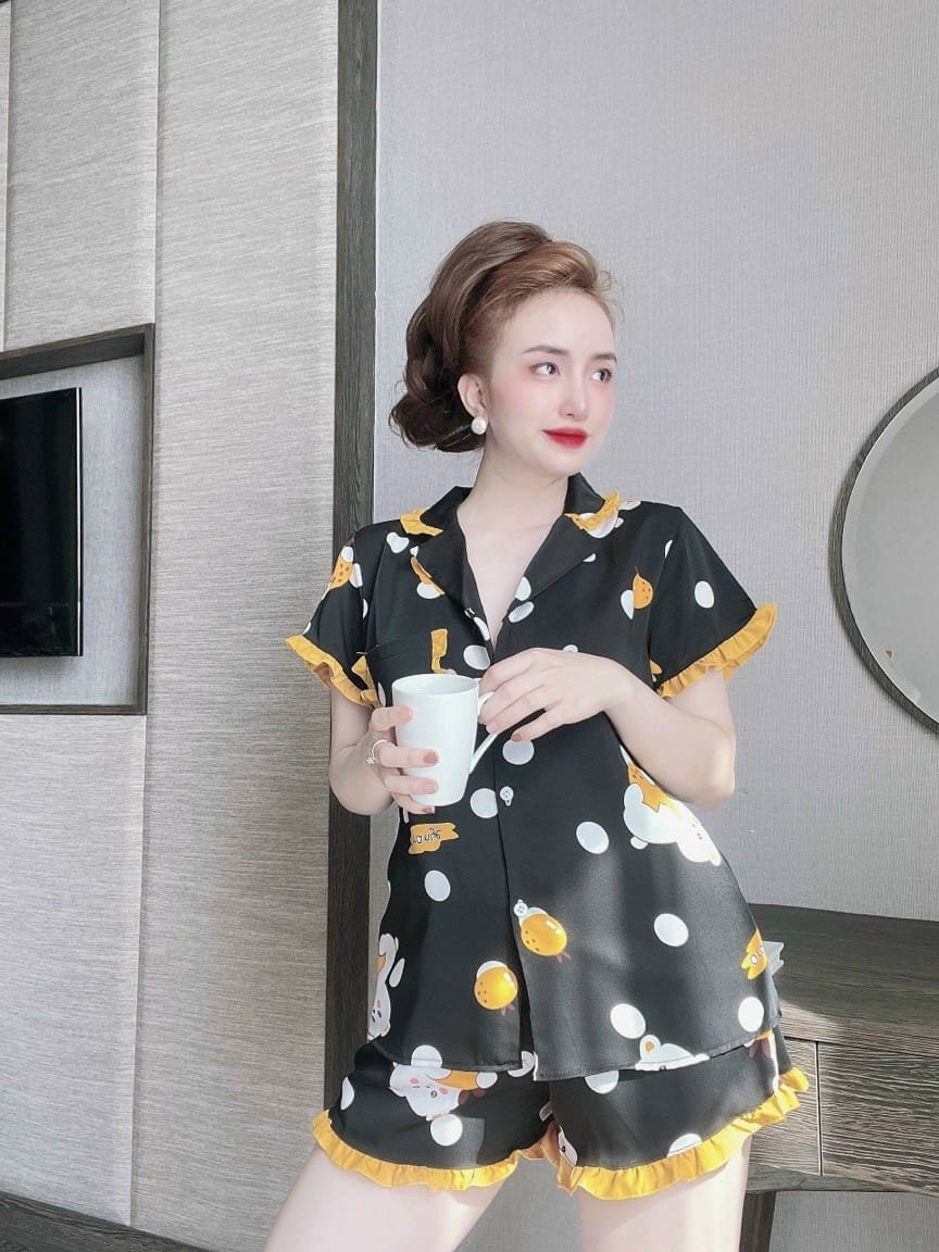 [HCM]Set Bộ Lụa Mango Đùi , Siu Xinh Hàng Cao Cấp ( dưới 58kg) - Mẫu mặc sp thật