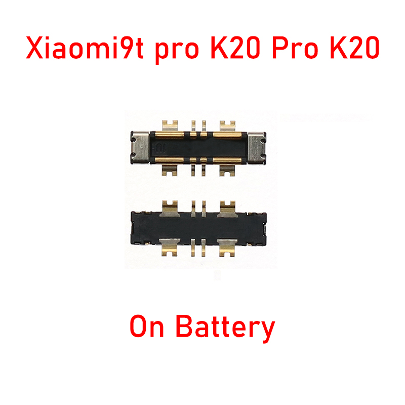 NEW 【7efc9af3】2PCS Inner FPC Battery Connector Clip Contact For XiaoMi Mi 9t Pro K20Pro K20 Poco F2 Pro Redmi Note 9 Pro Pro. 