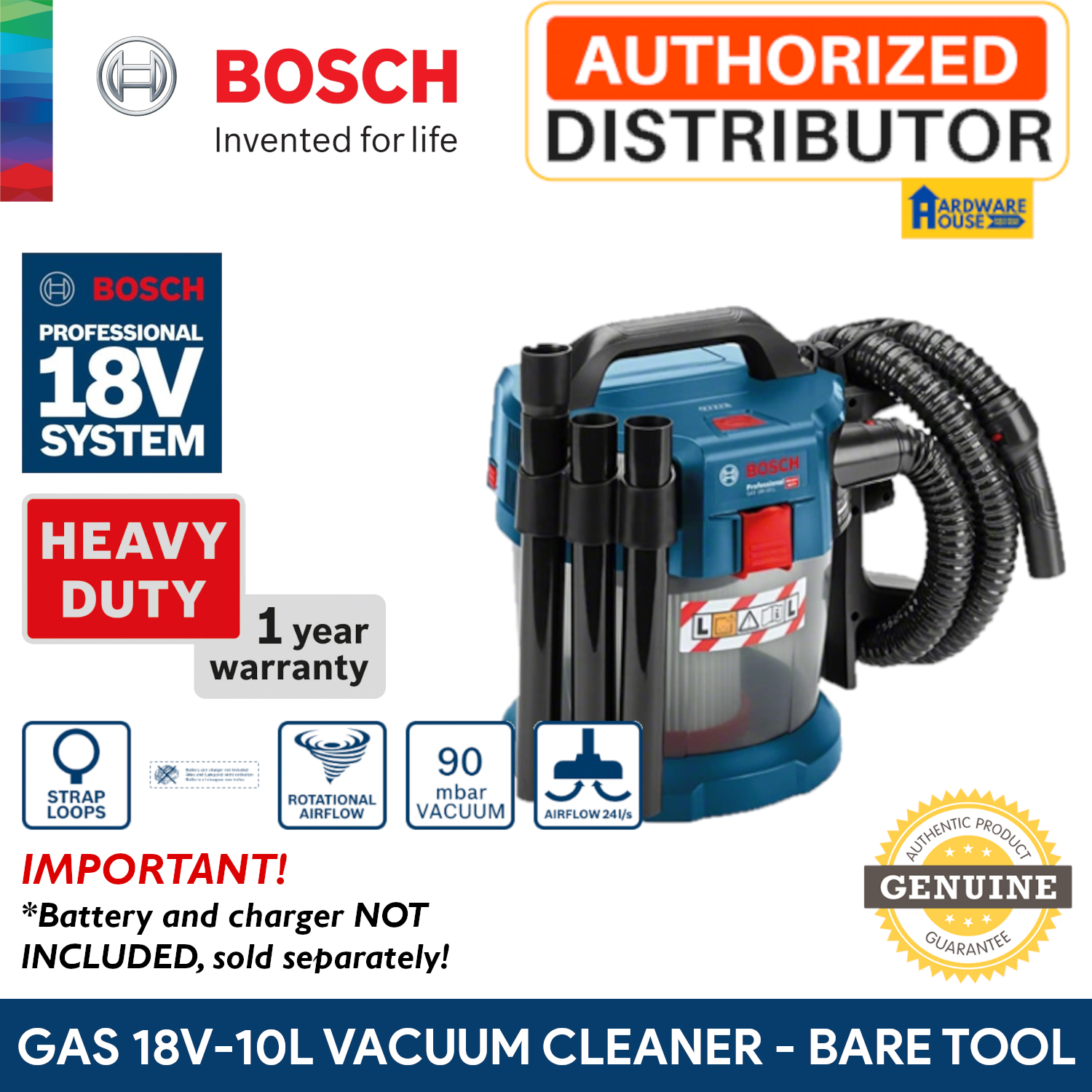 ORIGINAL Bosch 18V Cordless Portable 