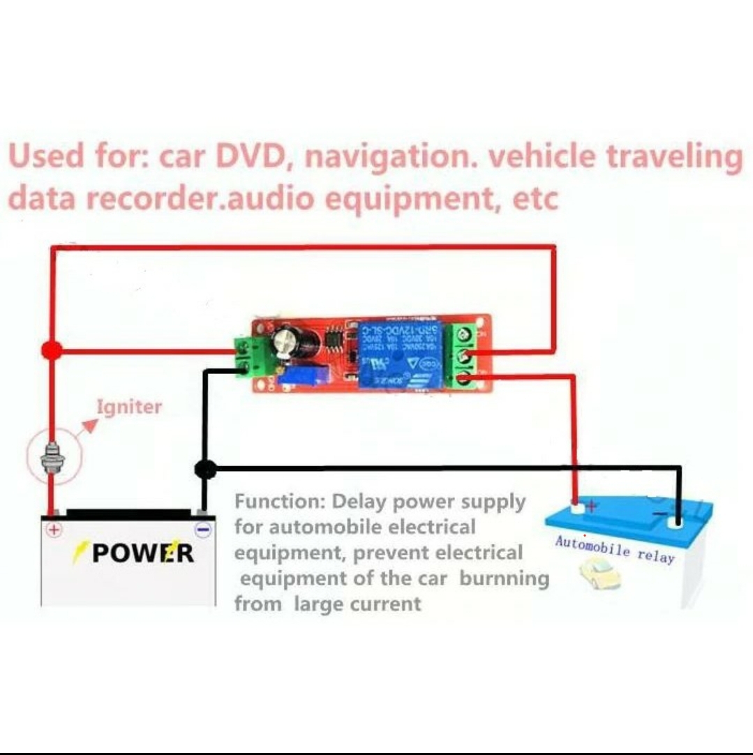 Mạch tạo thời gian trễ Đóng relay NE555