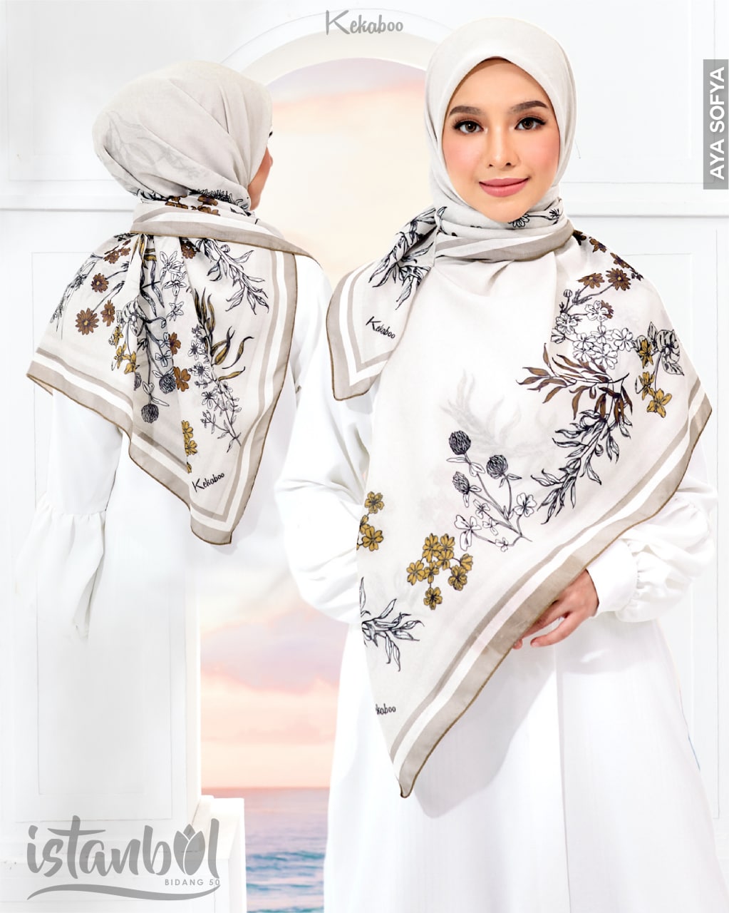 Tudung Bawal Bidang 50 AYA SOFYA Lazada