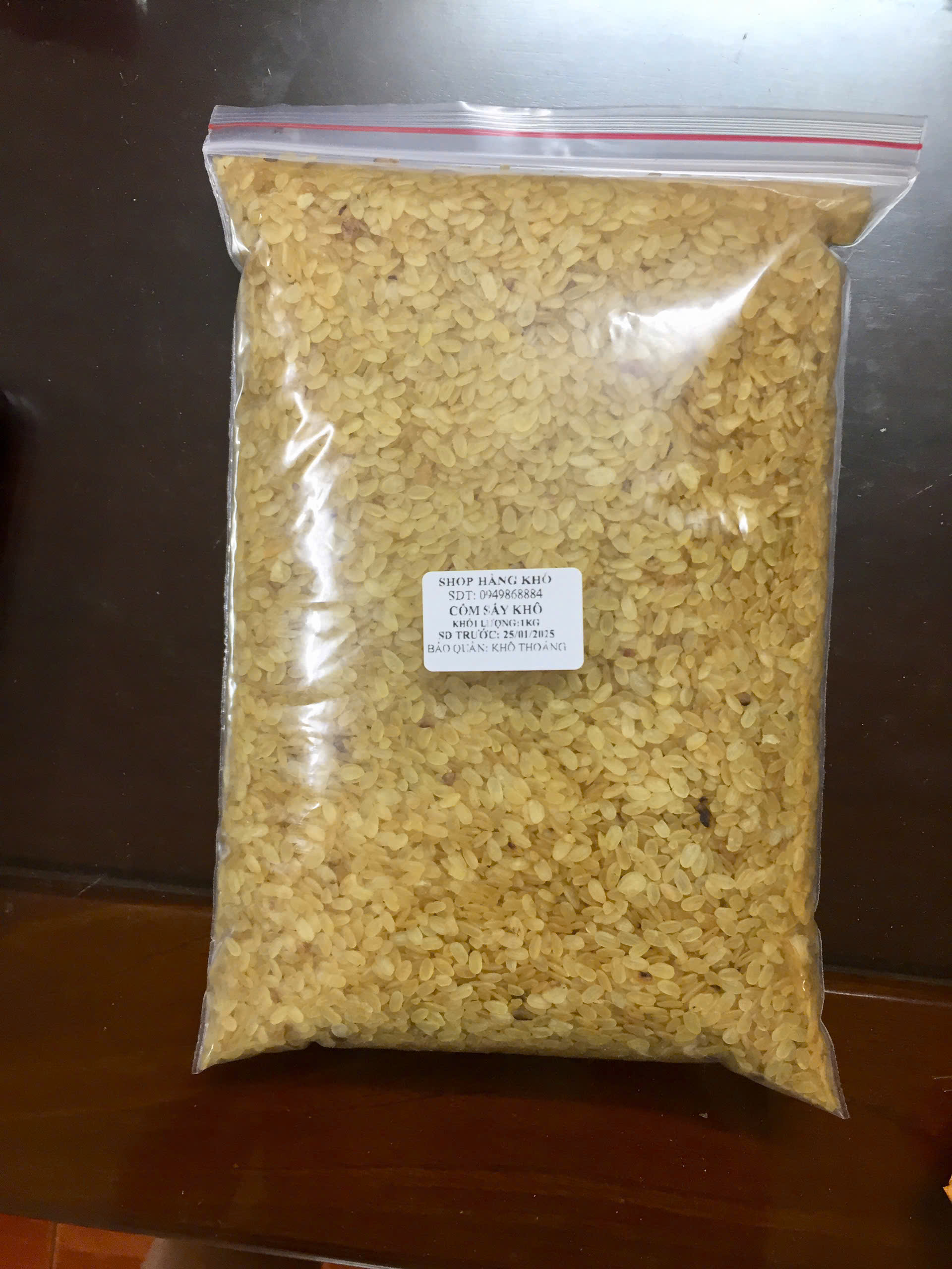 500gr Cốm vàng sấy khô (cốm nguyên liệu)