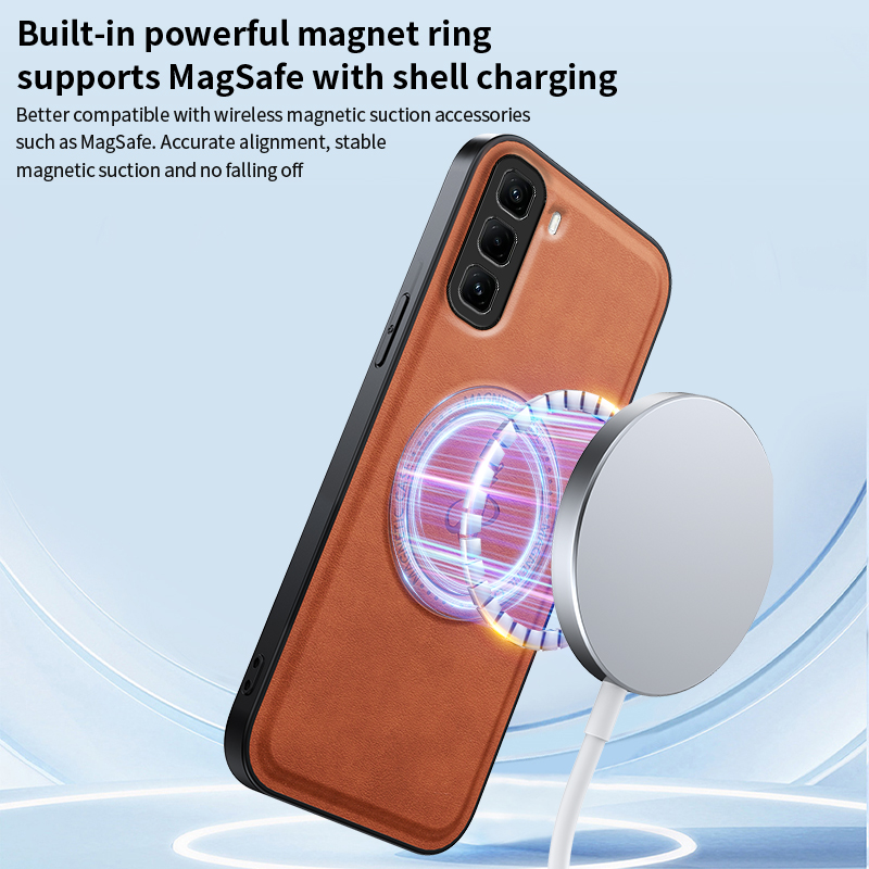 Phone%20case%20For%20infinix%20Note%2040%2050%20Pro%20Plus%2050X%2050S%20Back%20cover%20Light%20Luxury%20Leather%20Texture%20Compatible%20with%20Wireless%20Magnetic%20Accessories%20Versatile%20Bracket%20Cover%20cases%20-%20Image%207
