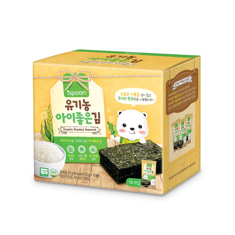 Rong biển rắc cơm - rong biển miếng cuộn cơm alvins - bebecook - ispoon - bebedang tách muối hữu cơ cho bé ăn dặm hàn q