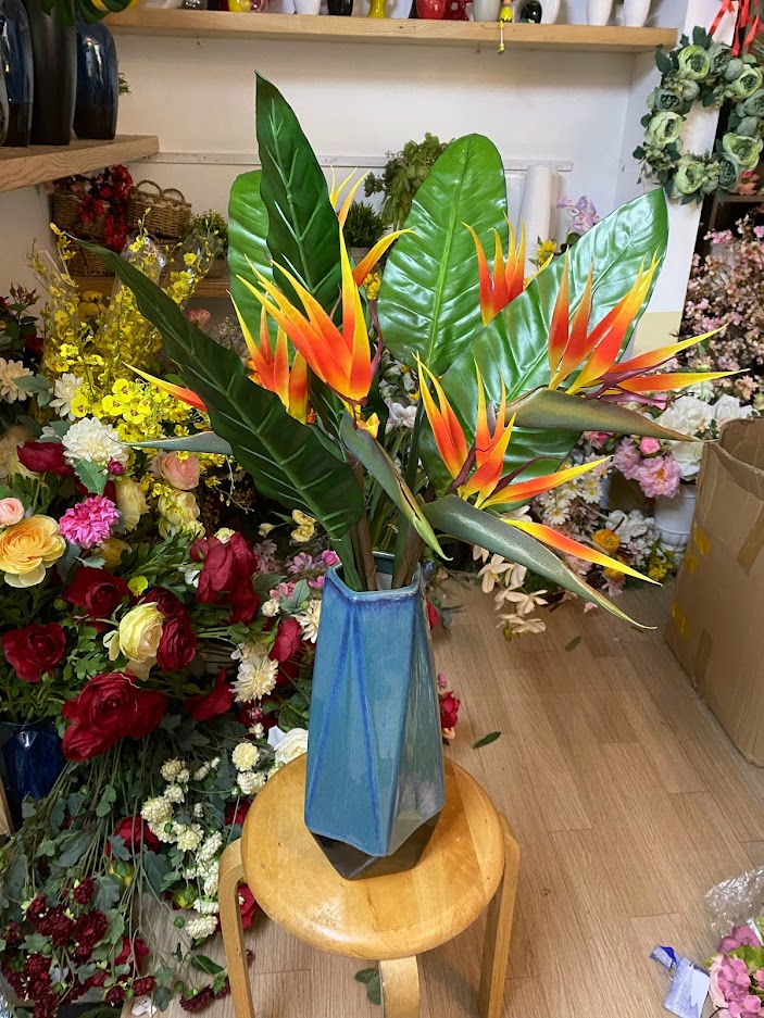 Bird of Paradise Flowers, Rubber Flowers, Silk Flowers