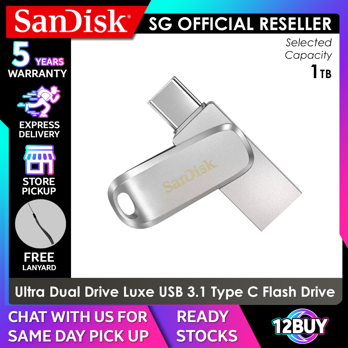 SanDisk Ultra Dual Drive Luxe USB 3.1 TypeC Flash Drive Read Speed