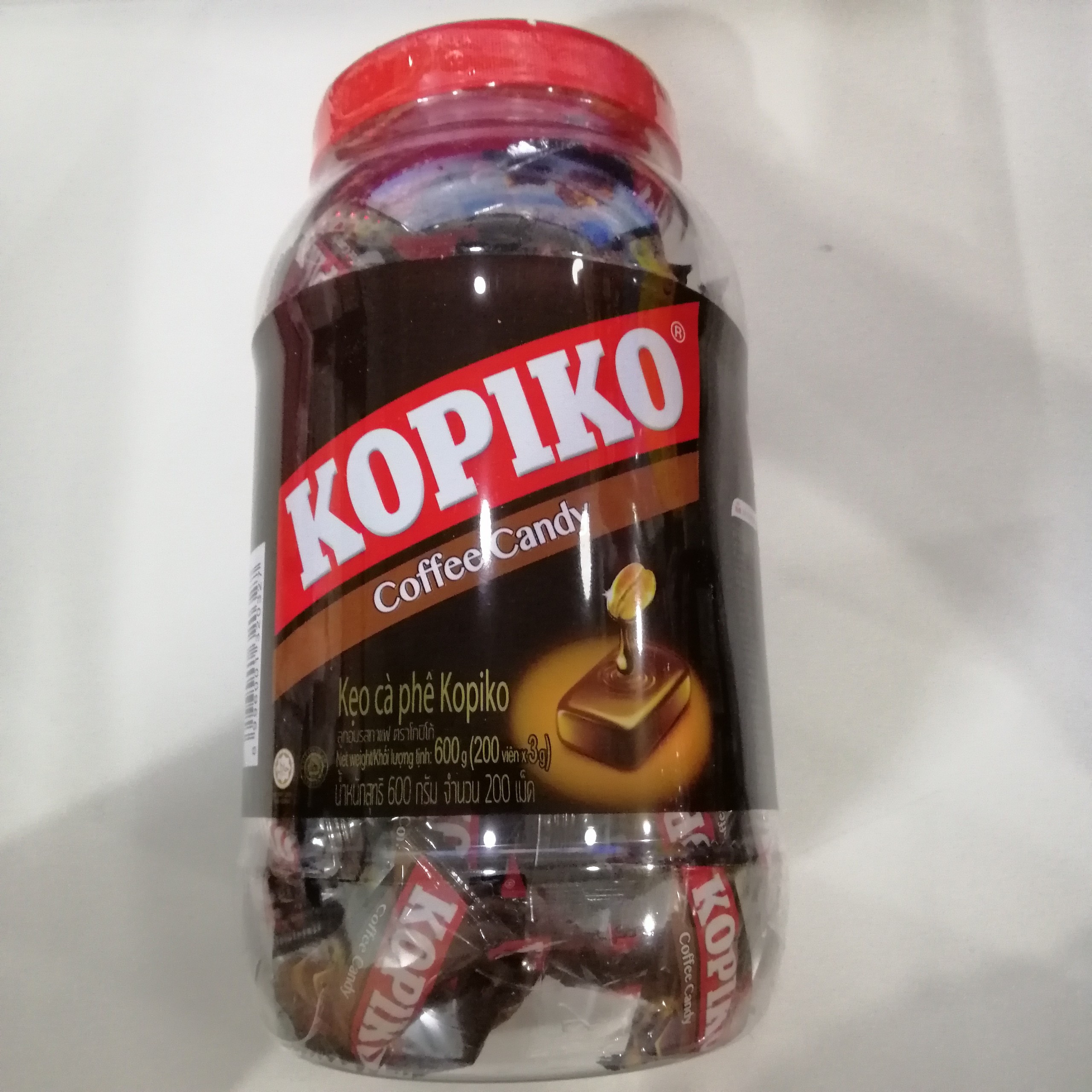 Kẹo Cà Phê Hủ Kopiko Coffee Candy (Hủ 560g)