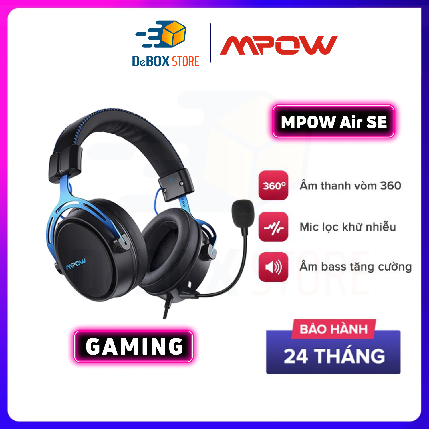 Giao hàng nhanh Tai Nghe Gaming MPOW Air SE BH439A Âm Thanh Vòm 360 Độ thumbnail