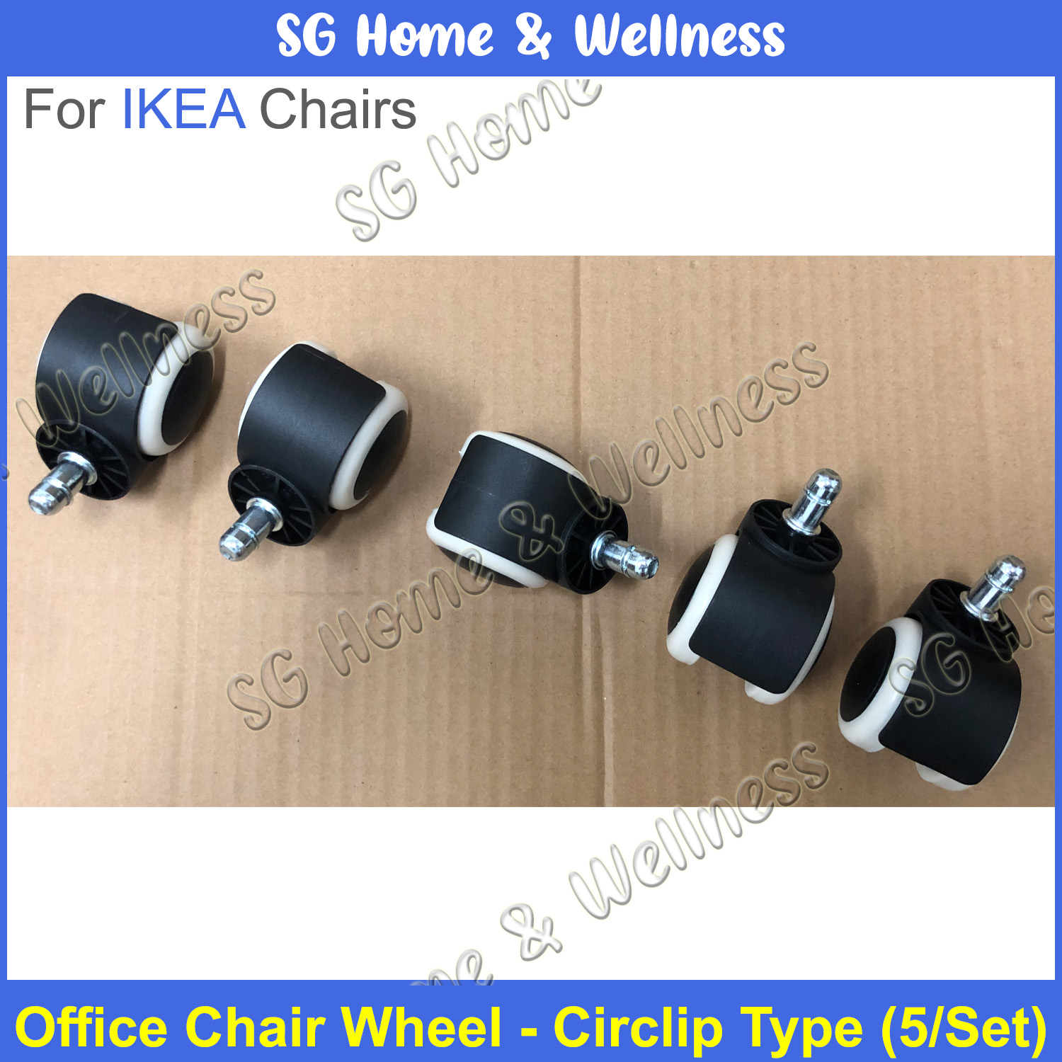 5 x Chair Circlip Wheels IKEA Normal Office Chair Accessories