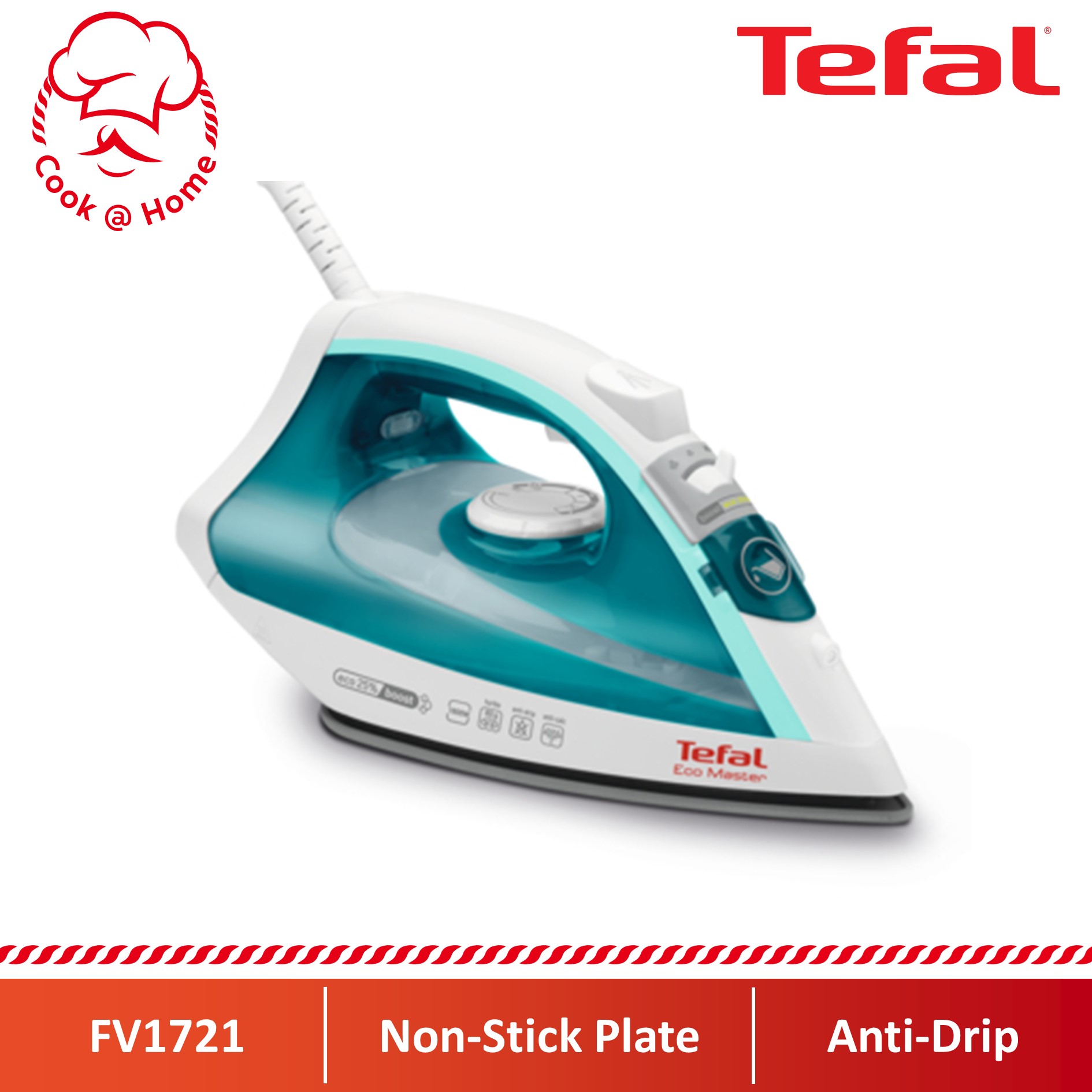 tefal eco master steam iron fv1721
