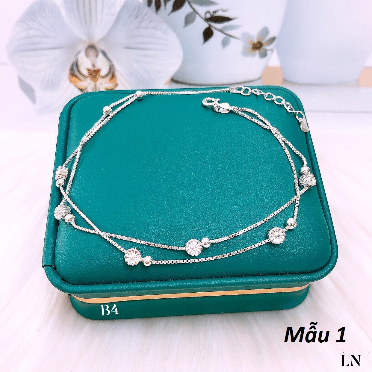 Lắc chân bạc Ý cao cấp các mẫu MS17e