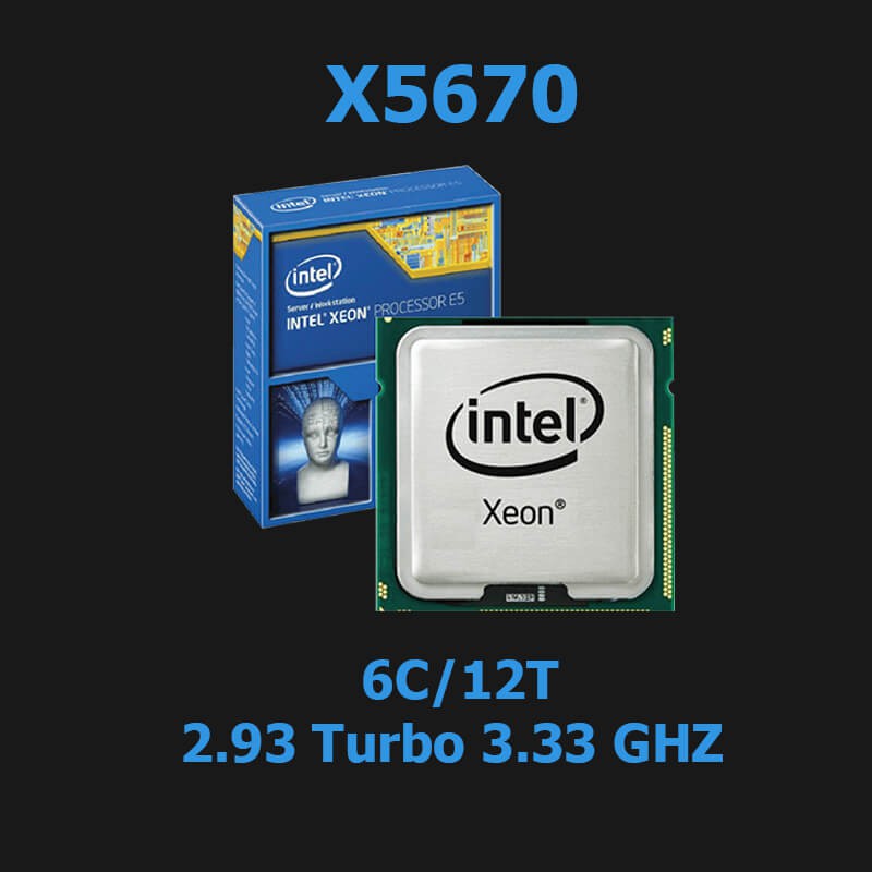 CPU intel Xeon X5670 (6 nhân - 12 luồng)