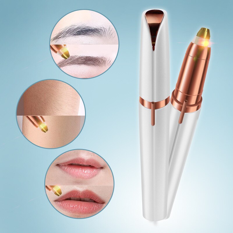 Women Electric Eyebrow Trimmer Security Hair Removal Eye Brow Epilator Mini Shaper Shaver Painless Razor Facial Hair Remover - Nose & Ear Trimmer - AliExpress. 