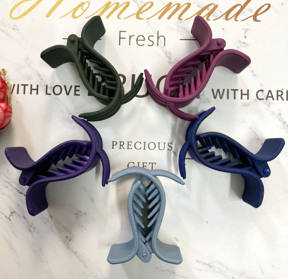 3-Tooth, 5-Tooth Folding Hair Clip, Matte Color, Type 1, Dbt28