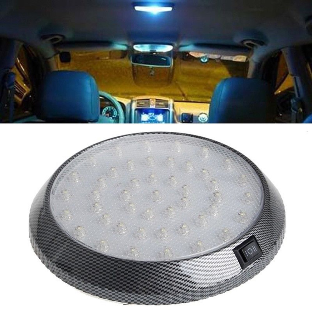 1pc white 12v 46-led car vehicle interior indoor roof ceiling dome light lamp