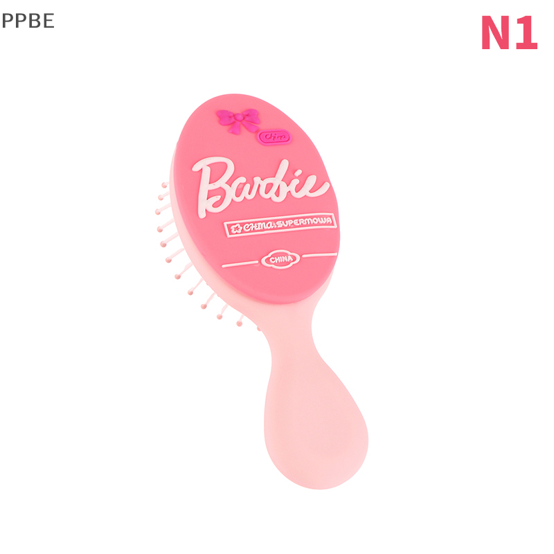 PPBE 1Pcs Fashion Girls Barbie Airbag Comb Kawaii Pink Portable Massage  Scalp Comb Anti Mini Comb Static Hairdressing Bangs Comb