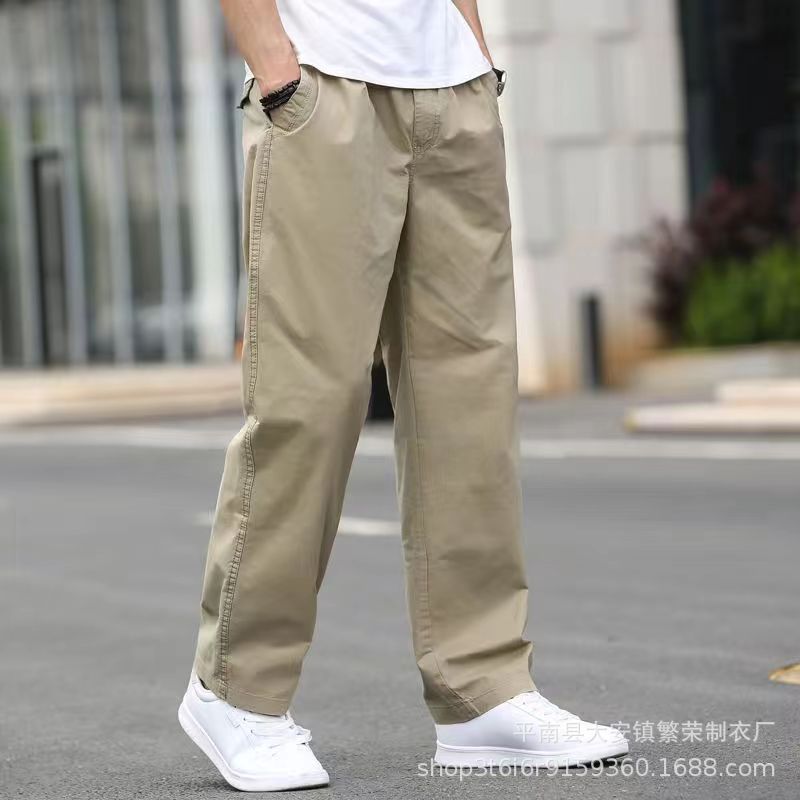 VUNC Men's trousers-Cotton loose casual pants- cargo pants