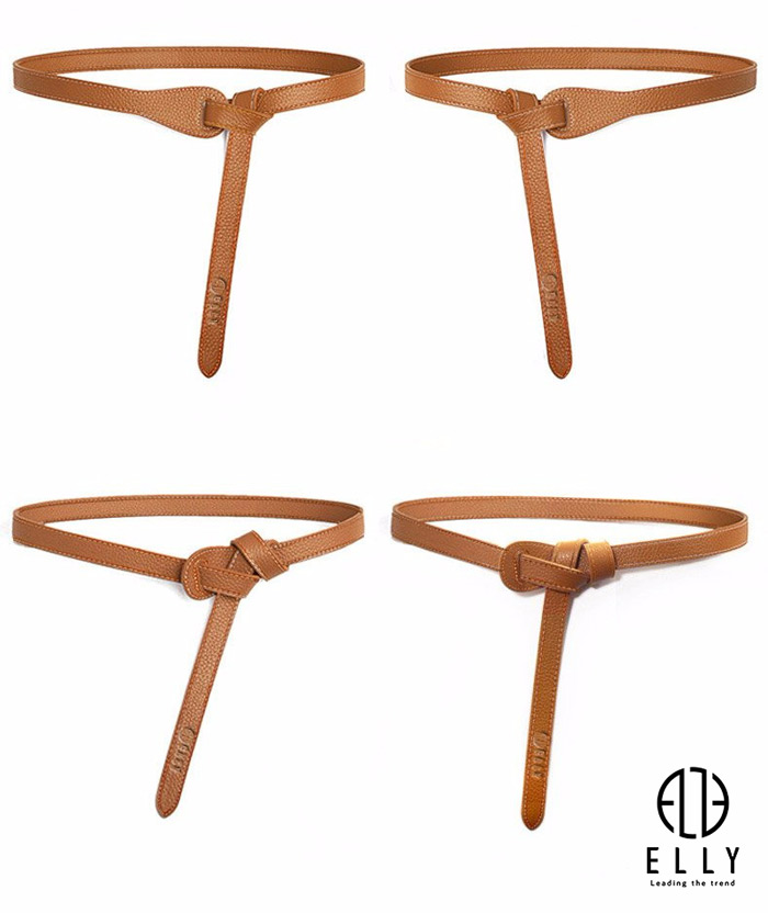[Brand Day] Dây thắt lưng nữ cao cấp nữ da thật ELLY – ED59