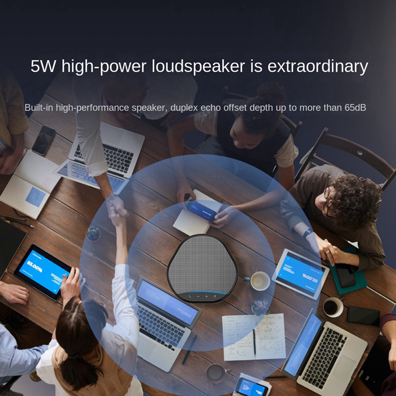 USB Conference Microphone Speaker 360° Omnidirectional Voice Pickup PC Computer Microphone,Noise Reduction Home Office