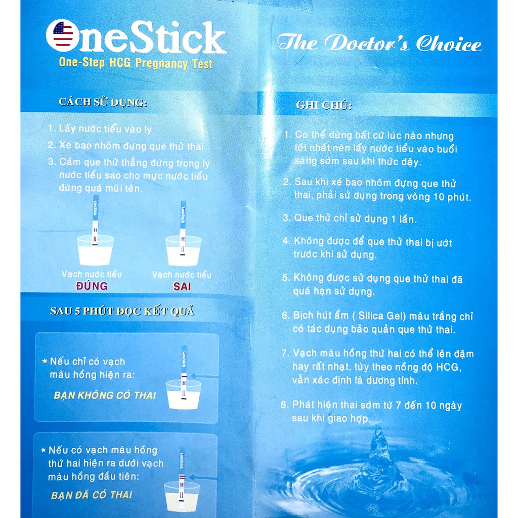 Que Thử thai OneStick - Phát hiện thai sớm