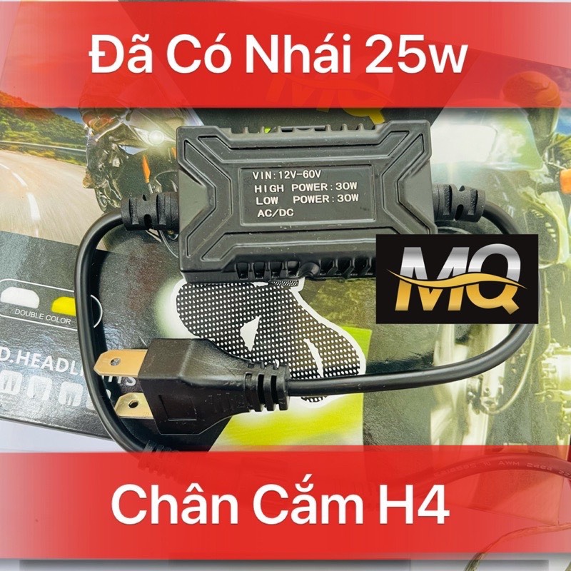 Đèn Pha Led RUBY Bi Cầu Mini 2 Mầu Đuôi Công Chuyên Ô Tô Xe Máy 2022 Chip Mini L2