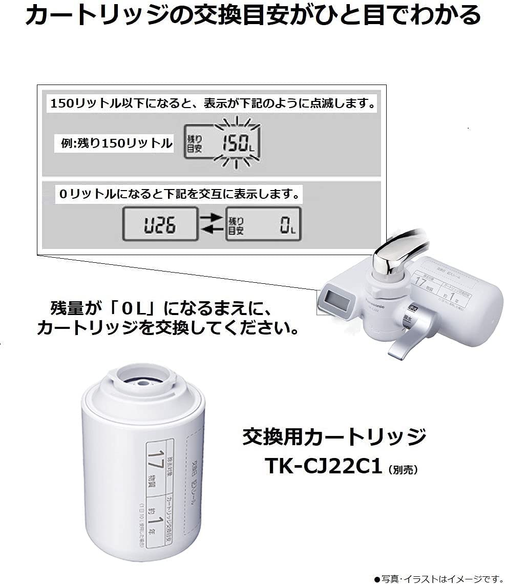 Máy lọc nước Panasonic TK-CJ14, TKCJ24 tại vòi nội địa chuẩn Nhật