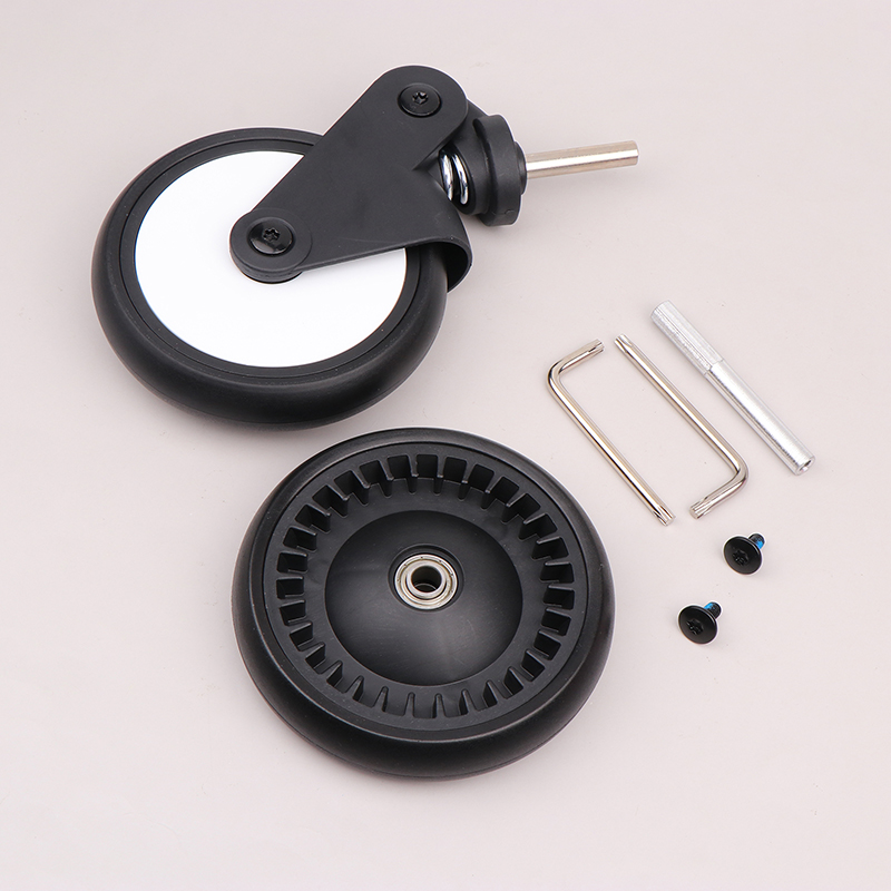 Stroller Replacement Rubber Wheels Front And Rear Wheel Stroller Accessories Compatible With Stroller. 