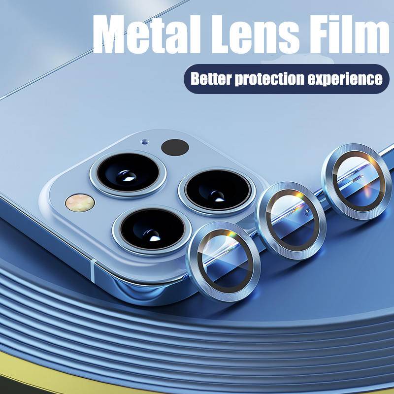 Ống kính máy ảnh sang trọng bảo vệ cho iPhone 13 Pro Max Máy ảnh Mini Kính bảo vệ cho iPhone 13 Pro ống kính Mặt sau tấm dán bảo vệ
