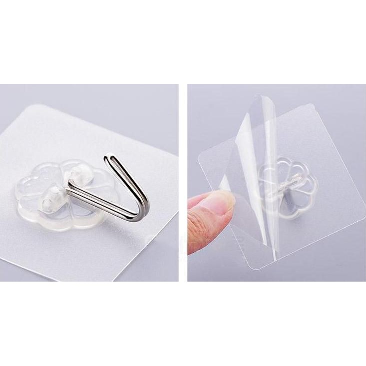 Combo 3 Móc Dán Tường Trong Suốt Siêu Dính
