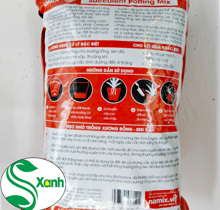 Đất Trồng Xương Rồng Sen Đá Namix