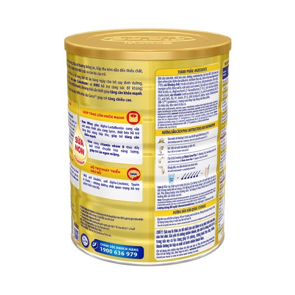 Sữa Bột Dielac Grow Plus 1+ HT 1400g (Sữa Non) (cho trẻ từ 1 - 2 tuổi)
