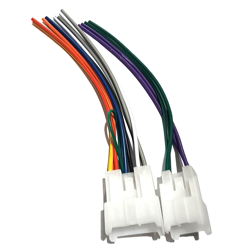 1pair Auto Stereo Connector Car Audio CD Changer Wiring Harness Adapter for Toyota Creek