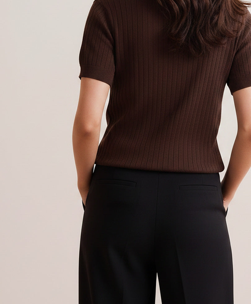 Fitted%20Chocolate%20Fine%20Knit%20Cardigan%20%20For%20Women%20FKPL-296-SS%20-%20Image%203
