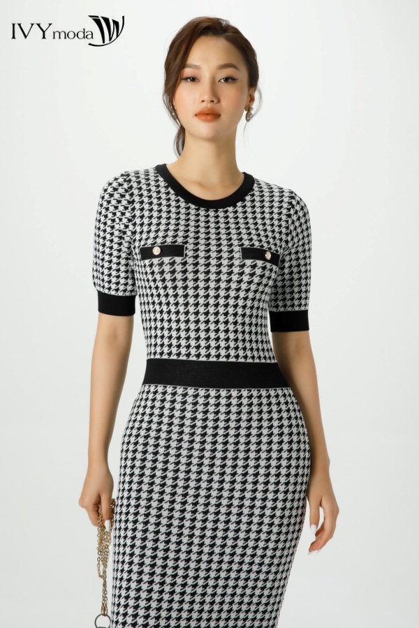 Đầm len ôm body dáng dài moda IVY Moda MS 42B8868