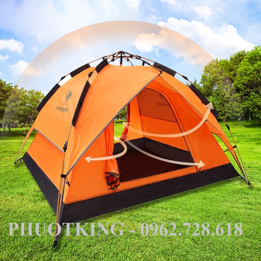 [CÓ SẴN] Lều cắm trại tự bung CAMEL 2 lớp 4 người