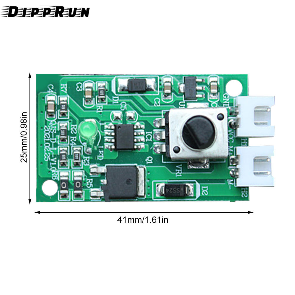 DIPPRUN DC7-12V PWM DC Motor Speed Controller Module Adjustable Speed PWM Electronic Governor Controller Regulation Switch 10A