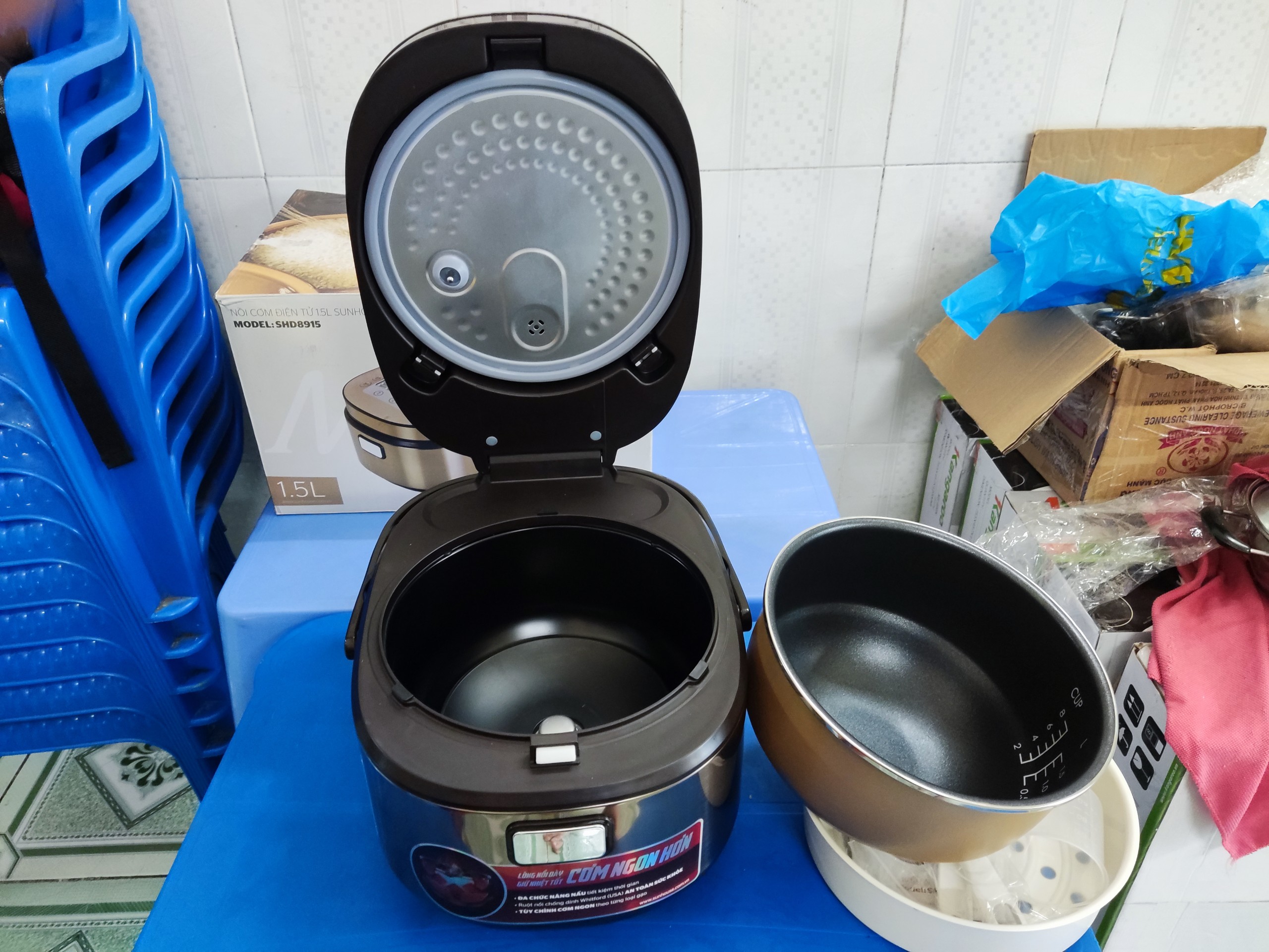 [HCM]Nồi cơm điện cao tần Sunhouse Mama SHD8955 (1.5 lít)