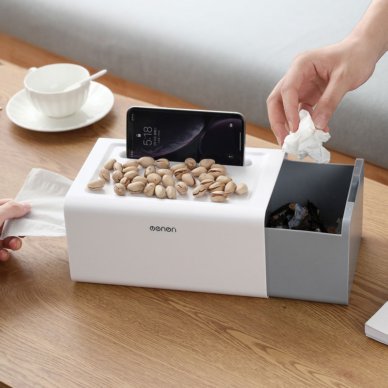 Desktop tissue box, multifunctional creative storage box, home living room coffee table, paper drawer, Plastic,simple,mini desktop small trash can