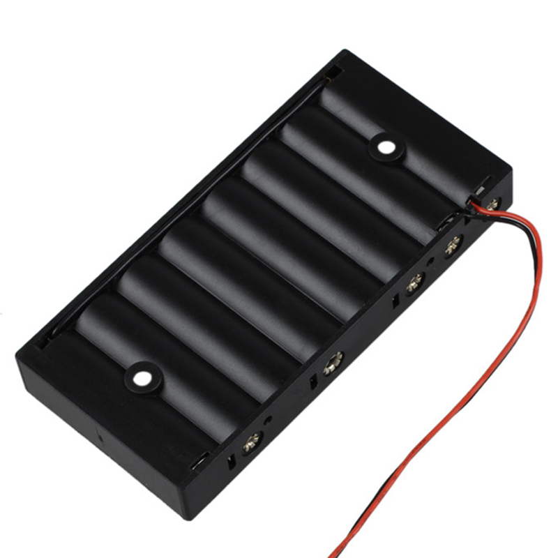 1 Slots AA Battery Case Box Holder Storage Case with Lead Wire