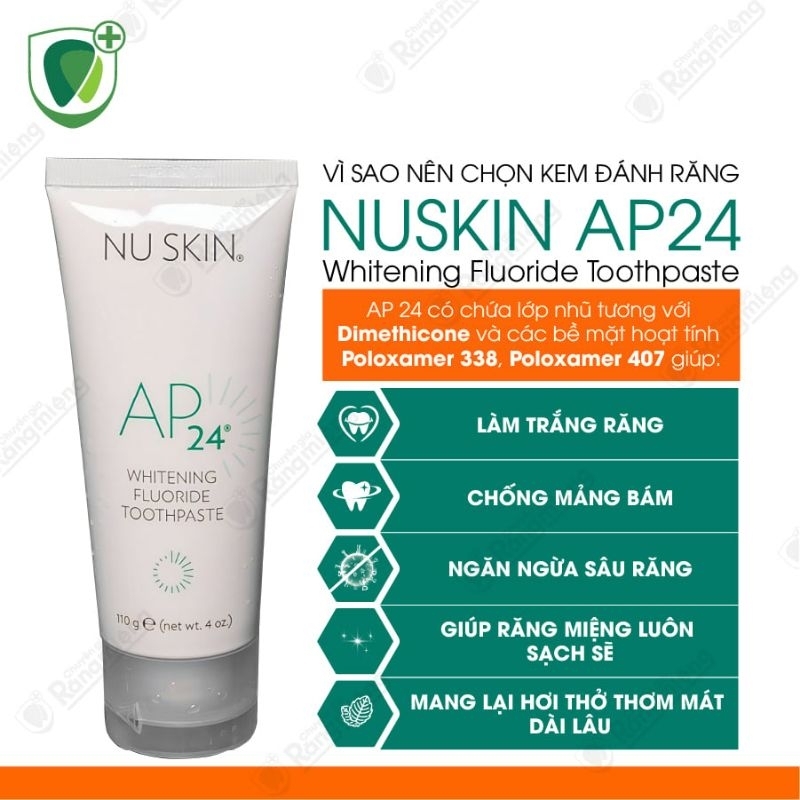Kem đánh răng trắng sáng AP-24 Whitening Fluoride Toothpaste Nuskin