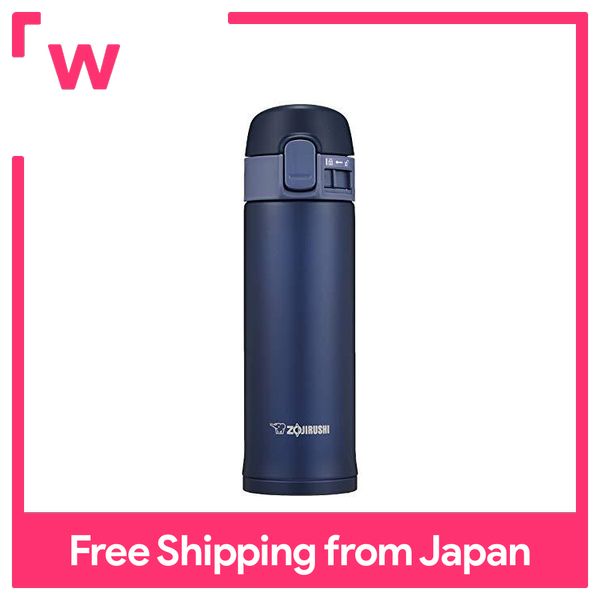 ZOJIRUSHI Water Bottle Stainless Mug MIZUNO 480ml 0.48L Blue SM-SM48-AA SM-SM48