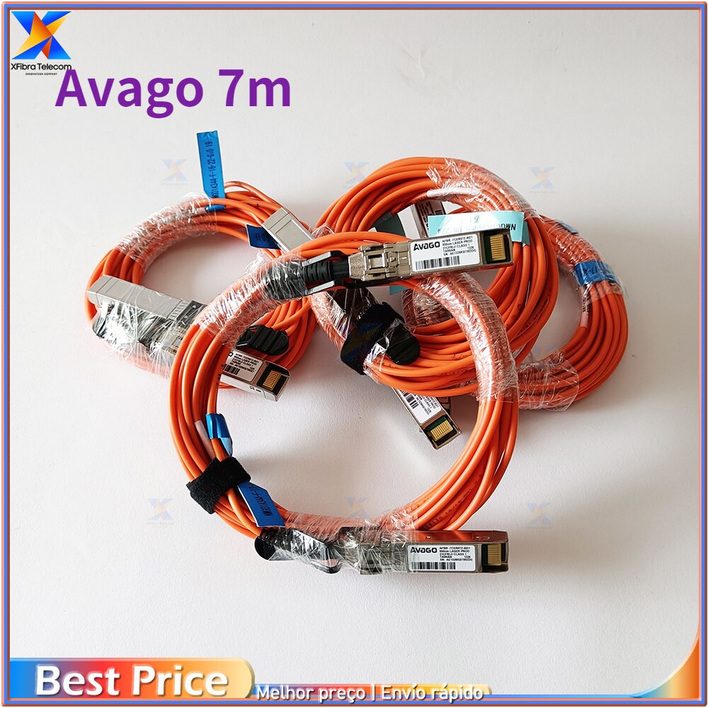 Avago/finisar – used fiber optic cable 10 gb, aoc sfp + 7m fiber optic module intel 10g multimode fiber optic module second-hand