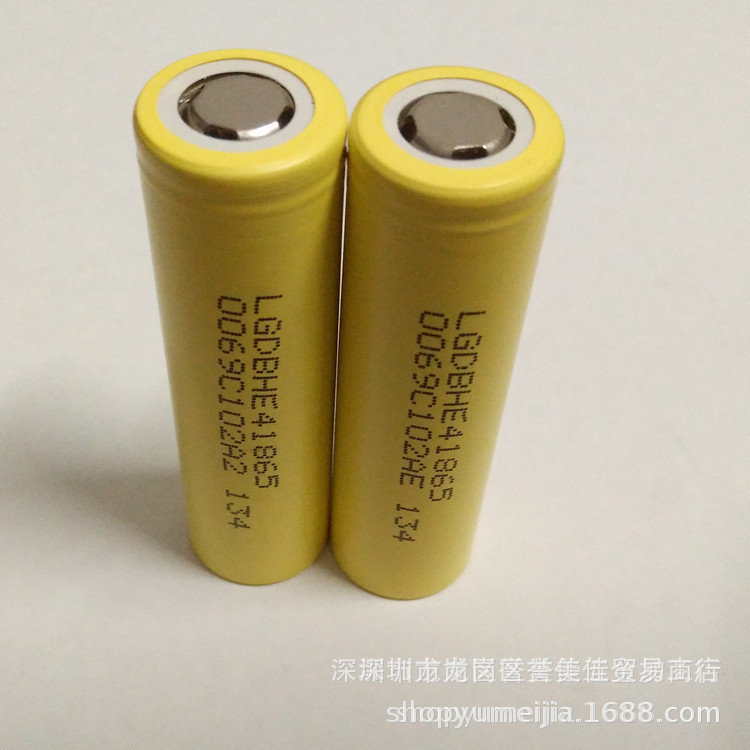 LG HE4 18650 power lithium battery 2500mA 3.7V can discharge 30A ...