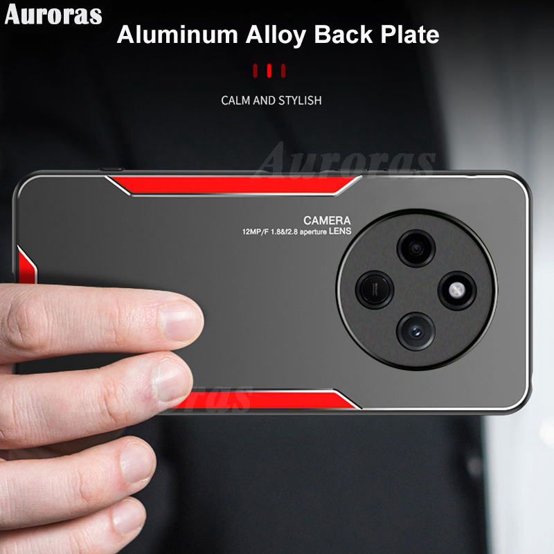For MI Redmi 14C Phone Case Heat Dissipation Metal Frame Ultra-thin Heat Dissipation Frosting Cover for Redmi 14C Cover Casing HP.