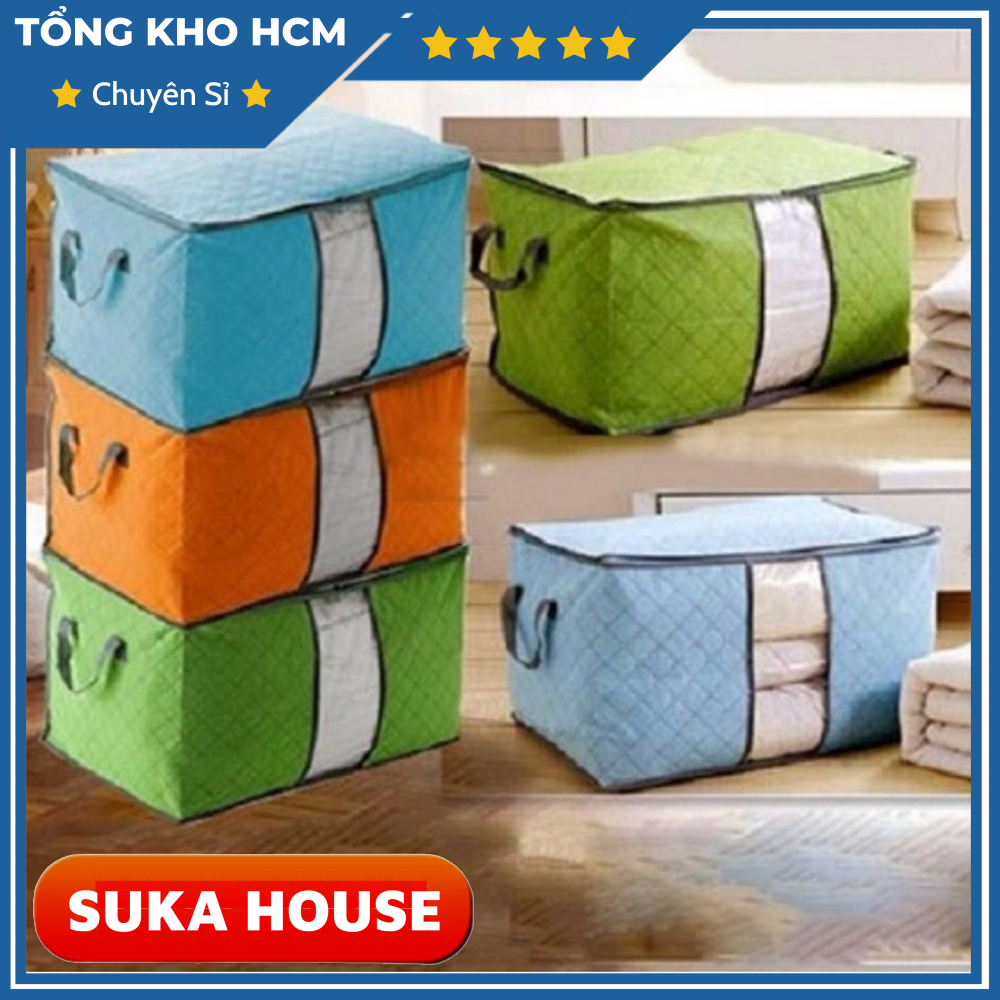 Túi vải không dệt đựng đồ đa năng gấp gọn a4112