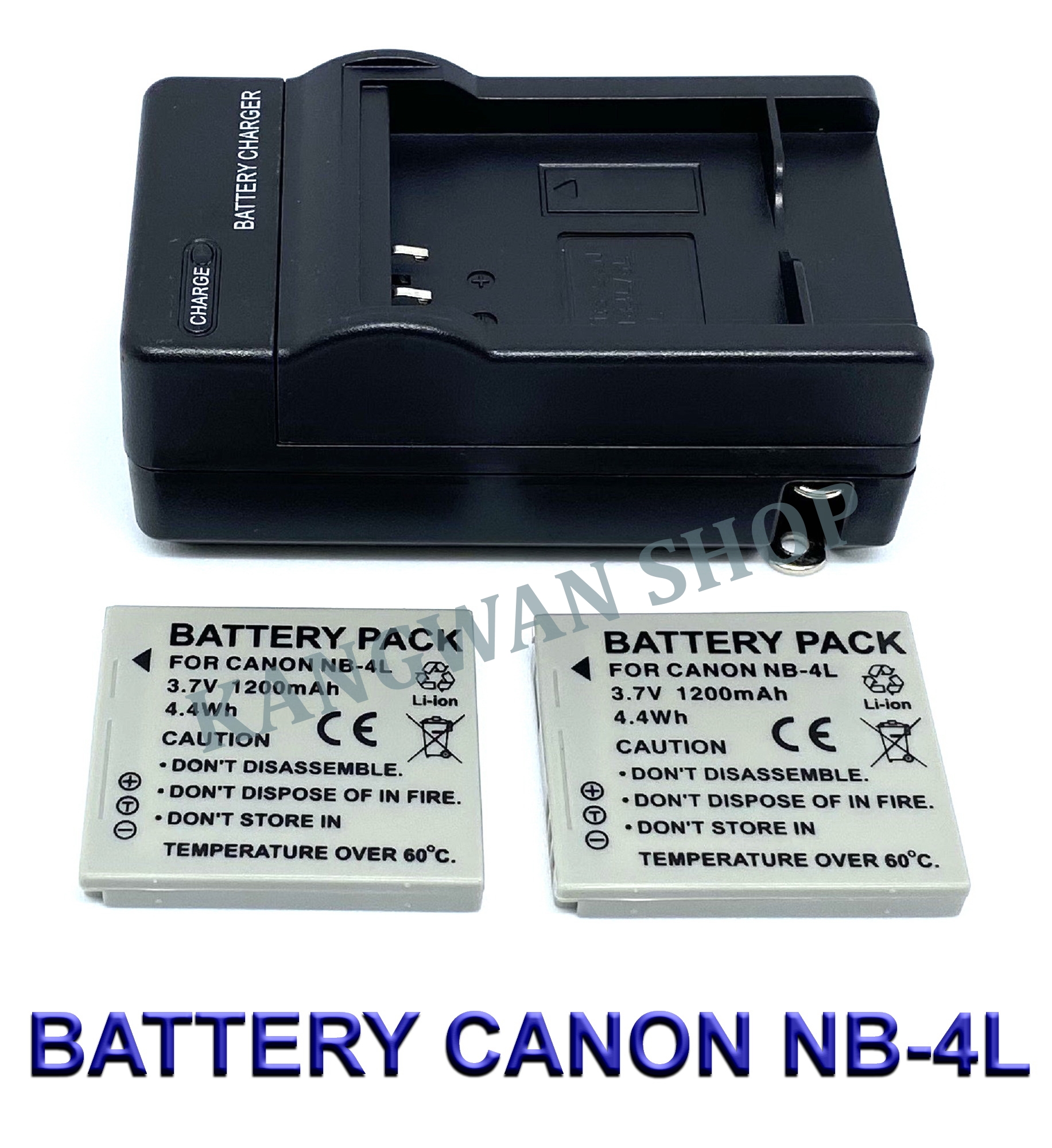 Kastar LCD Wall Charger For Canon NB-4L NB-4LH – Fits PowerShot ELPH 100 HS, 1500mAh