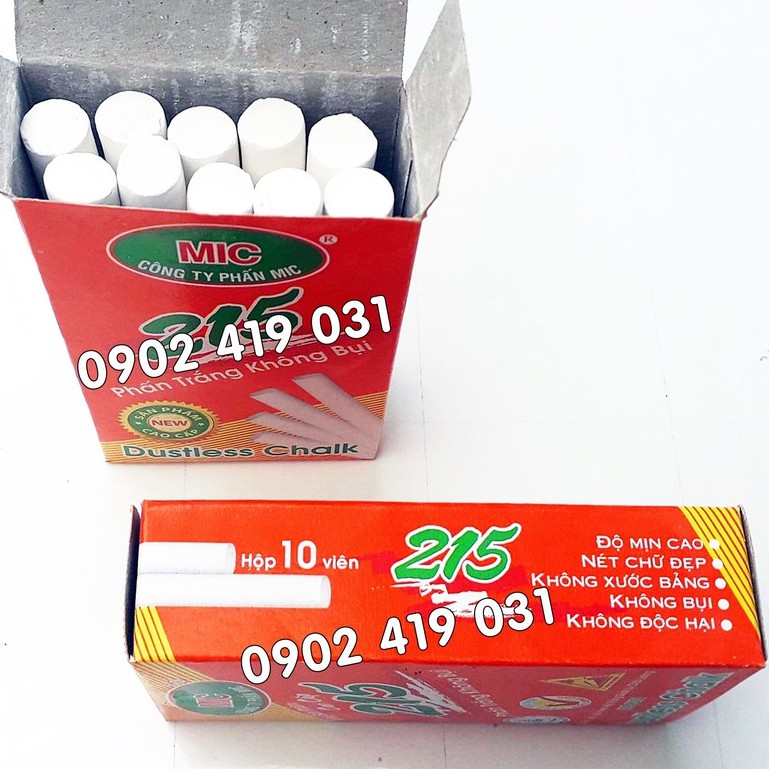 Phấn Viết Bảng MIC Trắng [ Không Bụi ]